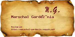 Marschal Gardénia névjegykártya